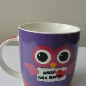 Caneca de Porcelana - Coruja
