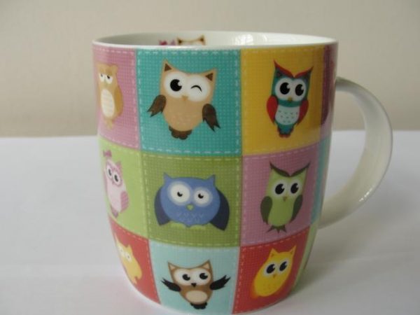 Caneca de Porcelana - Coruja