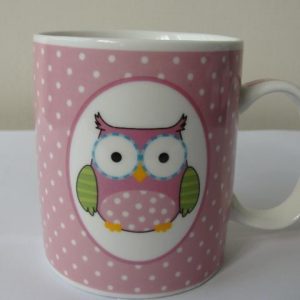 Caneca de Porcelana - Coruja