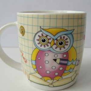 Caneca de Porcelana - Coruja
