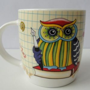 Caneca de Porcelana - Coruja