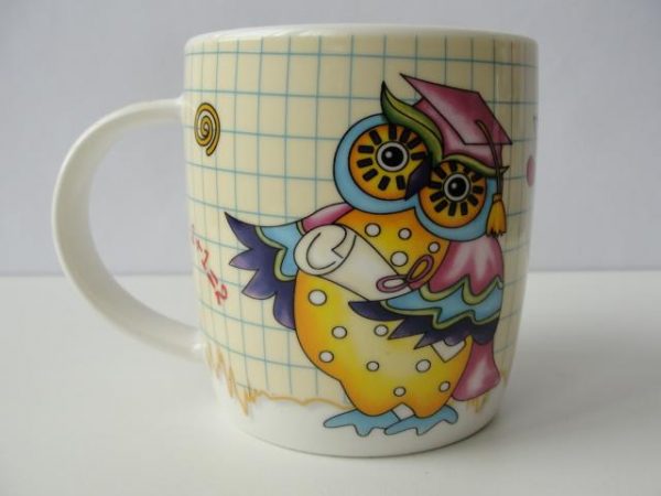 Caneca de Porcelana - Coruja