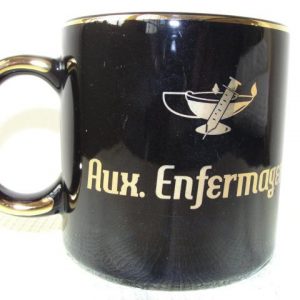 Caneca de Porcelana Formatura - Auxiliar de Enfermagem