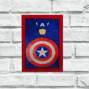 Placa Decorativa - Capitão América