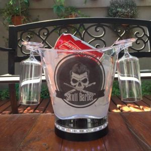 Balde para Cerveja com LEDS - Caveira