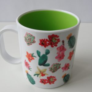 Caneca de Polimero Cactus