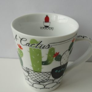 Caneca de Porcelana Cactus