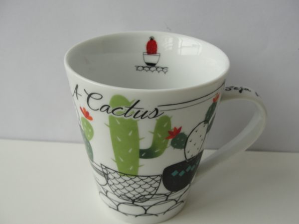 Caneca de Porcelana Cactus