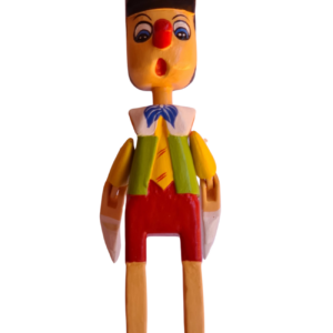 PINOQUIO DECORATIVO CABEÇÃO BRASIL EM PÉ 25 CM