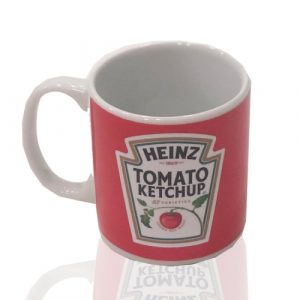 Caneca de Porcelana Ketchup