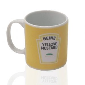 Caneca de Porcelana Mostarda Amarela