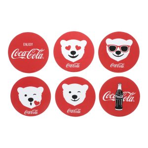 Porta Copos Em Cortiça- Coca Cola