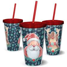 Copo Acrilico Papai Noel