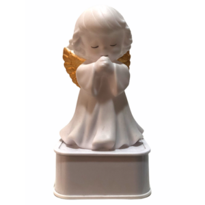 Luminária Anjo da Guarda Asa Dourada