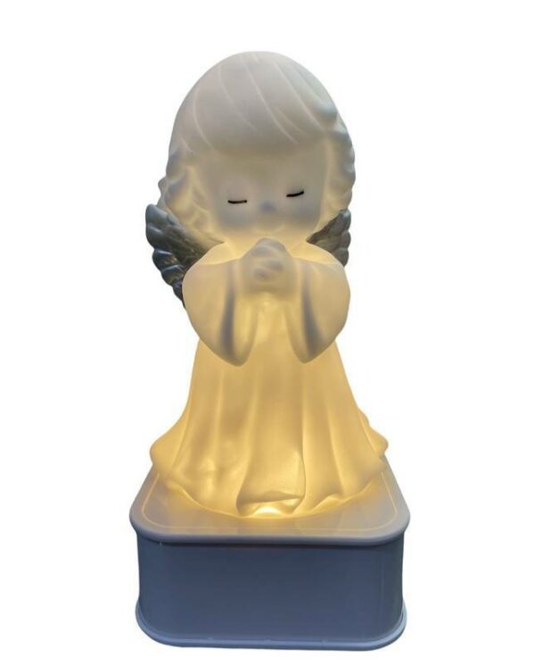 Luminária Anjo da Guarda Asa Prata