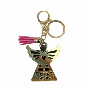 Chaveiro Anjo da Guarda Dourado