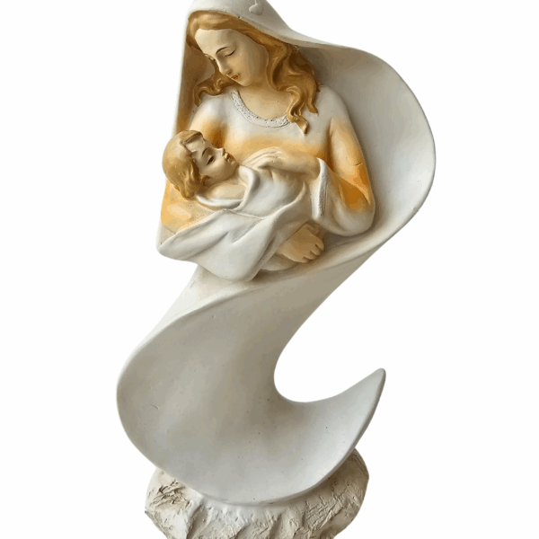 Maria e Jesus em Resina 22cm