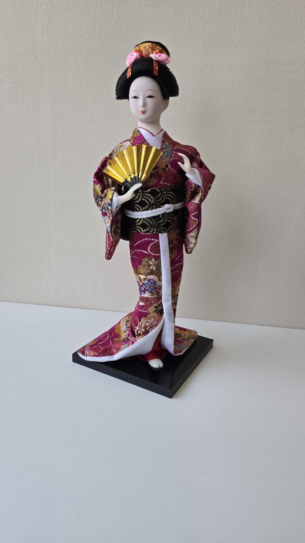 Boneca Japonesa Gueixa Artesanal Decorativa Serie 2 - Image 3