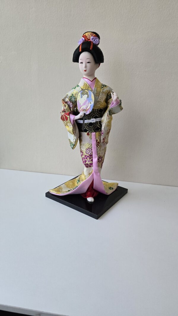 Boneca Japonesa Gueixa Artesanal Decorativa Serie 2 - Image 4