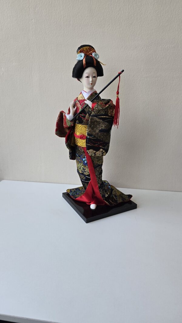 Boneca Japonesa Gueixa Artesanal Decorativa Serie 2 - Image 5