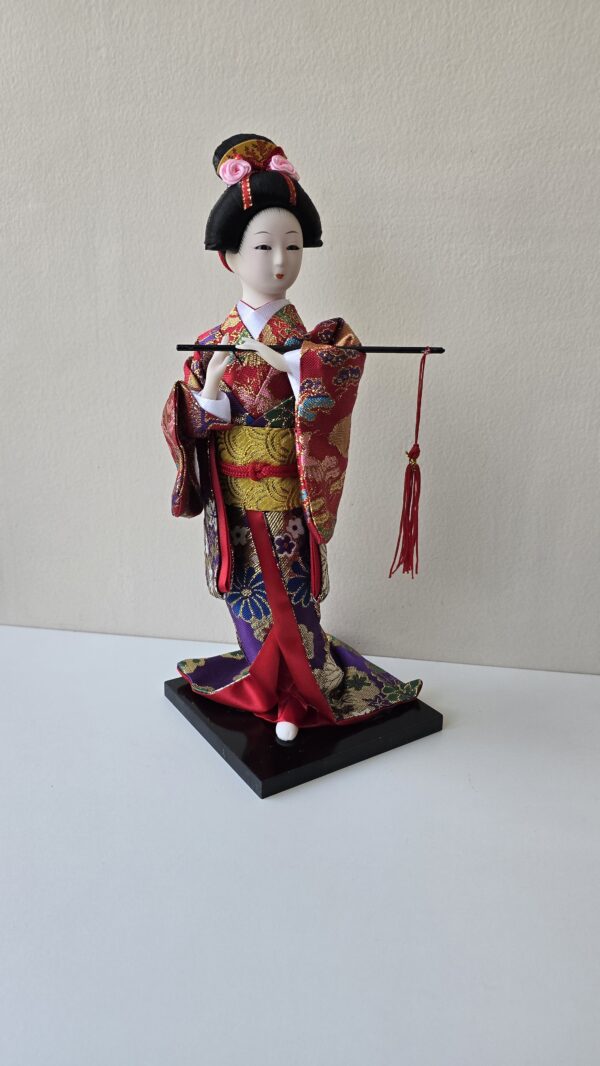 Boneca Japonesa Gueixa Artesanal Decorativa Serie 2 - Image 6