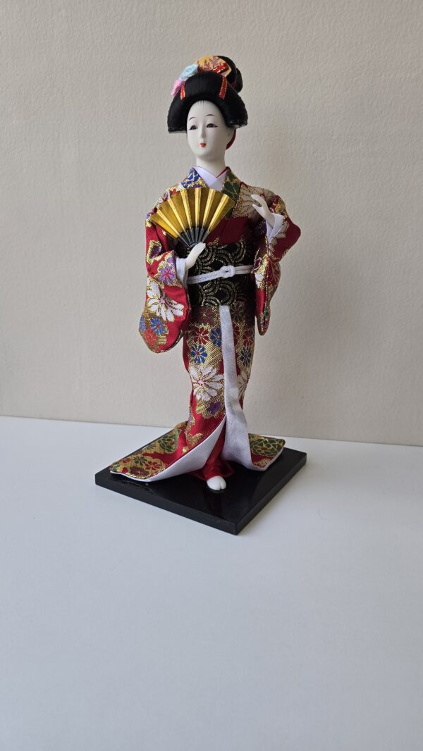 Boneca Japonesa Gueixa Artesanal Decorativa Serie 2 - Image 7
