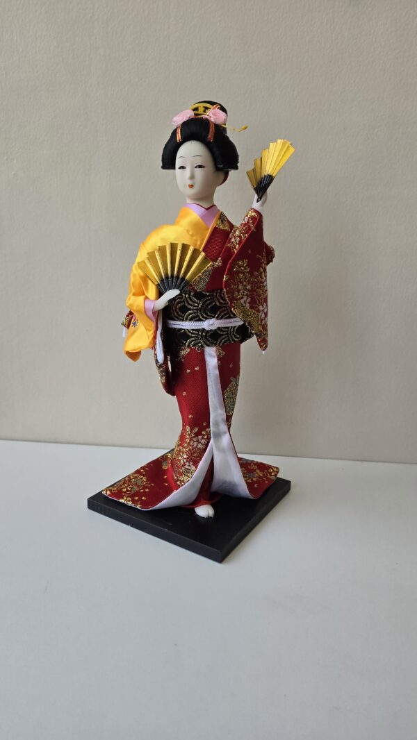 Boneca Japonesa Gueixa Artesanal Decorativa Serie 3 - Image 2