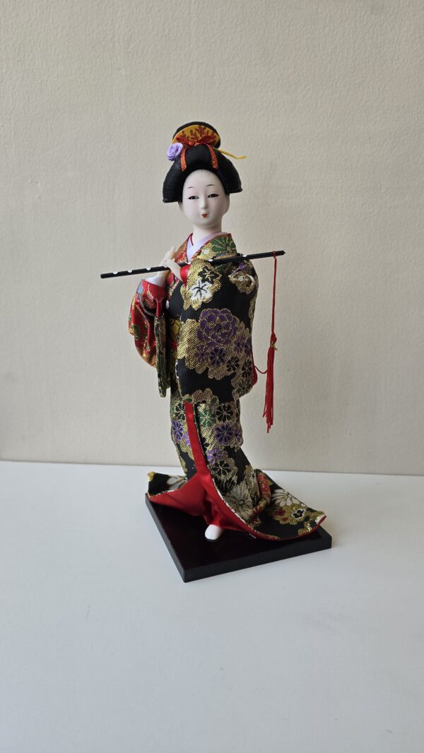 Boneca Japonesa Gueixa Artesanal Decorativa Serie 3 - Image 4