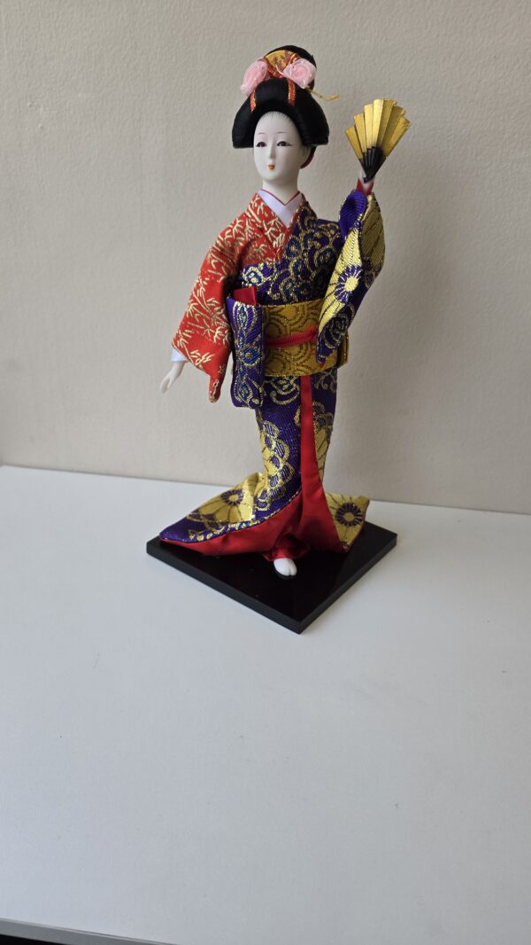 Boneca Japonesa Gueixa Artesanal Decorativa Serie 3 - Image 6