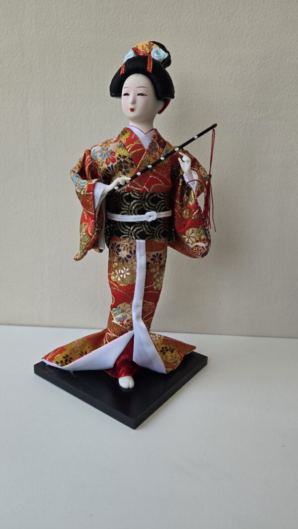 Boneca Japonesa Gueixa Artesanal Decorativa Serie 3 - Image 7