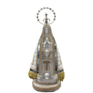 Nª Sra de Aparecida Branca C/ Manto