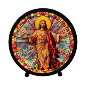 Enfeite Luminária de Vidro Jesus CAR-225