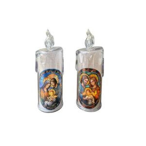 Vela de Plástico C/ Brilho Sag. Familia 15CM