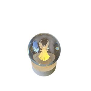 Mini Luminária de Cristal 06 CM - Anjo da Guarda