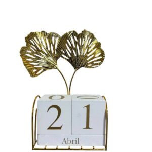 Calendario Dourado 2 Folhas 500