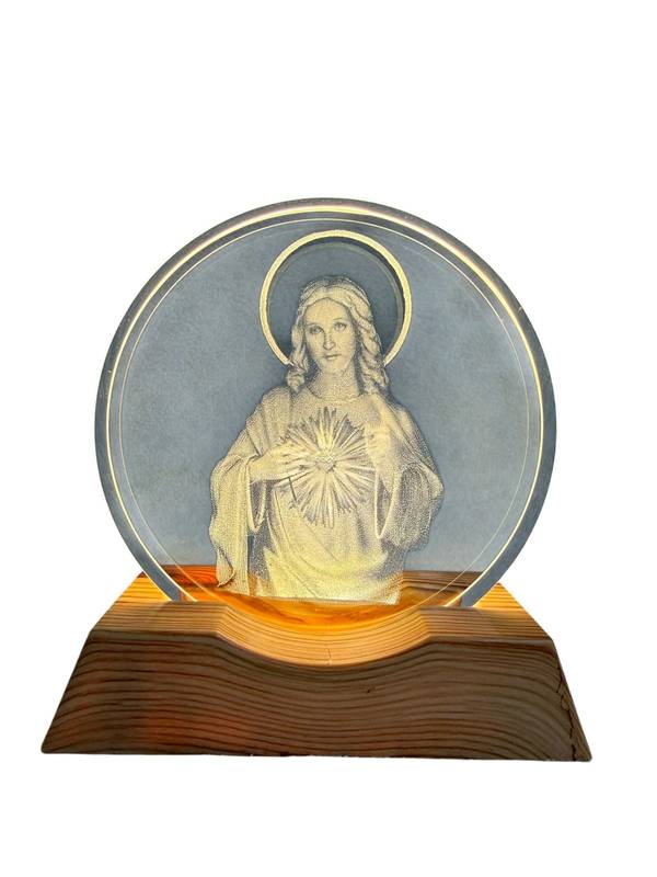 Luminaria Decorativa Coração de Jesus 8Cm