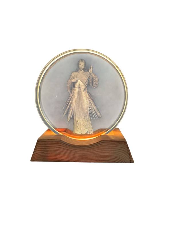 Luminária Decorativa Jesus Misericordioso 8cm