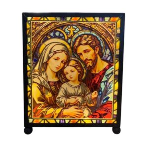 Enfeite Luminária de Vidro Sag. Família- Car- 348