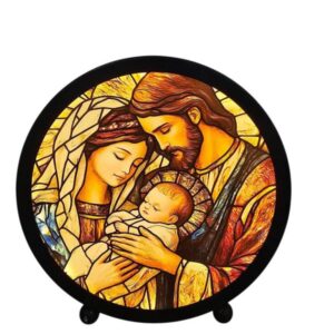 Enfeite Luminária de Vidro Sag. Família CAR- 300