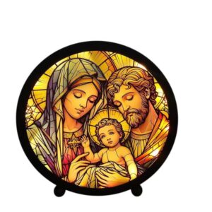 Enfeite Luminária de Vidro Sag. Família CAR-304