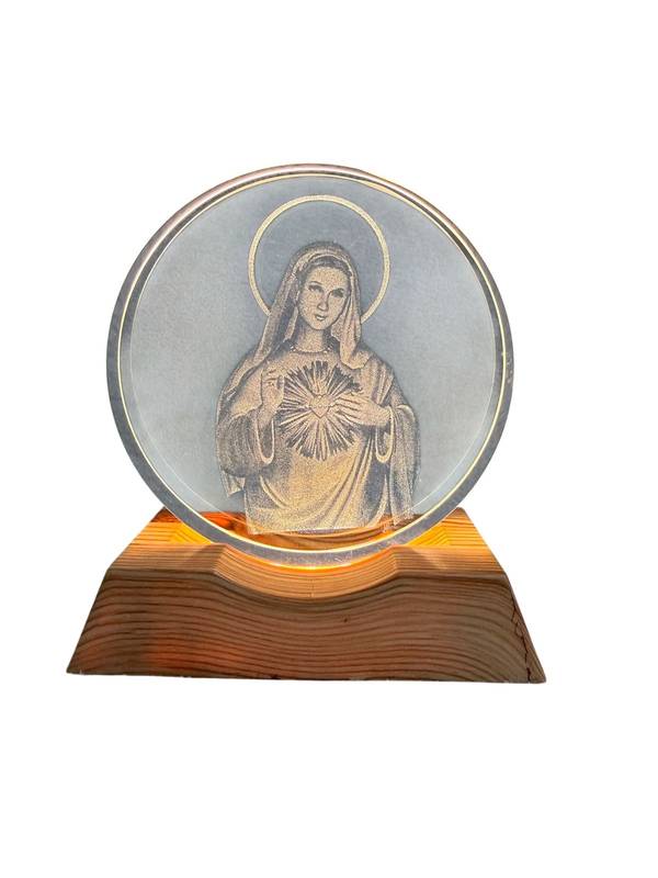 Luminaria Decorativa Coração De Maria 8Cm