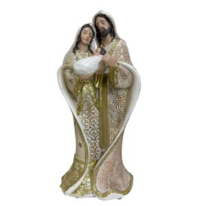 Sagrada Família Dourada 22 cm Resina